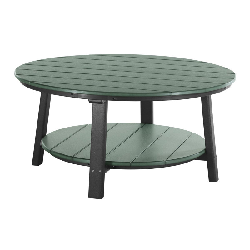 Table basse en plastique Orma, Vert, Noir