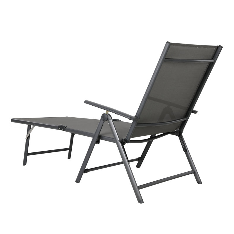 Chaise longue inclinable 55,91 po Haddie