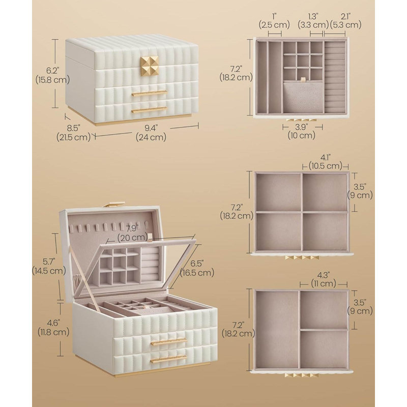Jewellery Box +, White