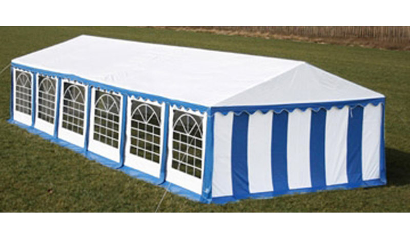 6m x 12m Steel Partyzelte & Pavillions Gazebo, Blue and white