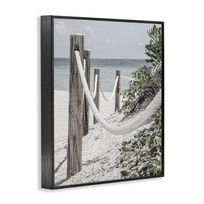 Art de la giclée encadrée par une corde de clôture par Incado
