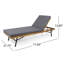 Chaise longue inclinable avec coussin Clearbrook
