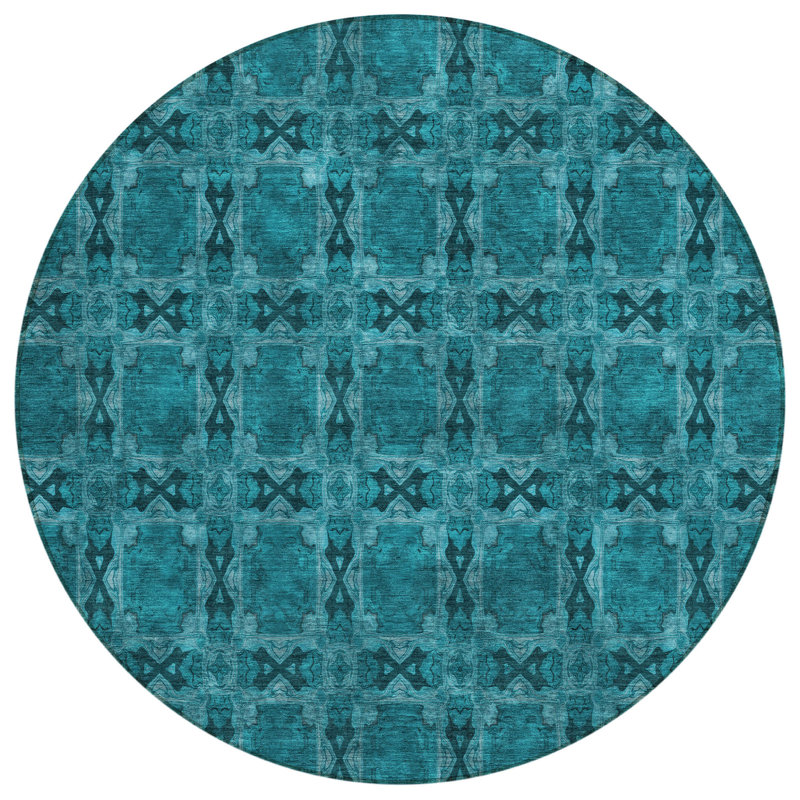 Tapis d'intérieur rond 8 pi