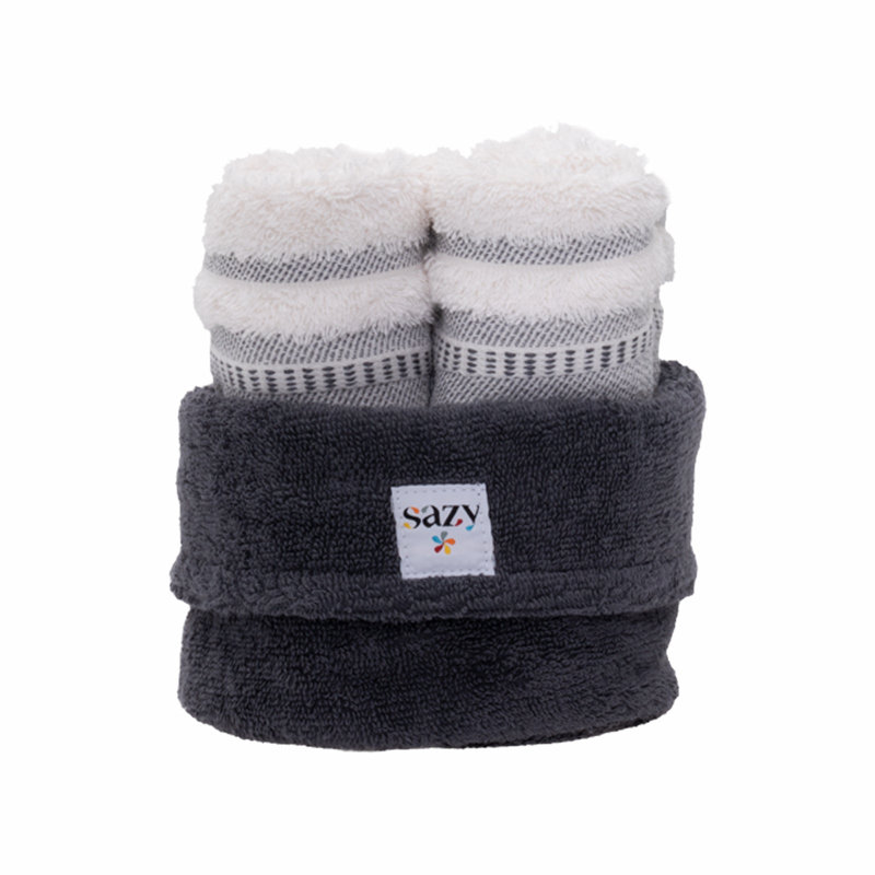 Midweight Washcloth, Anthracite Grey