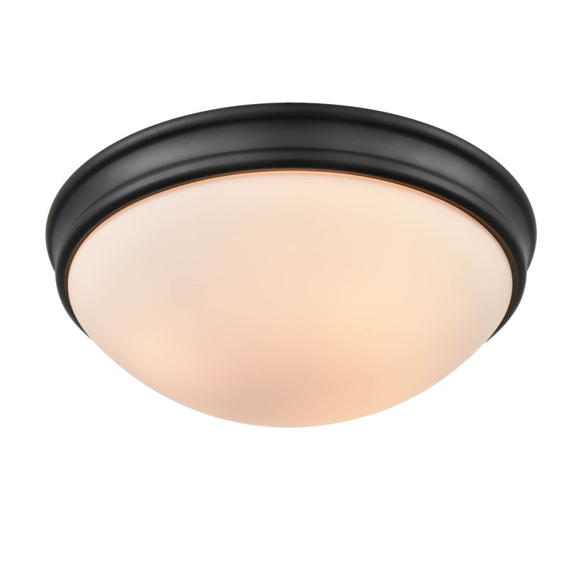 Jefferson Creek Glass Flush Mount, 14"