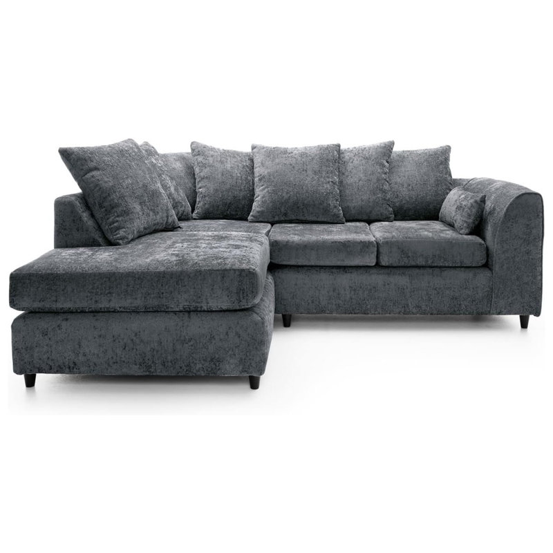 4 Seater Corner Sofa , Left Hand Facing, Grey