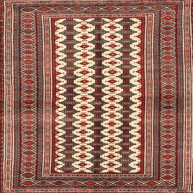 Southwestern Indoor Rug, Square 6'