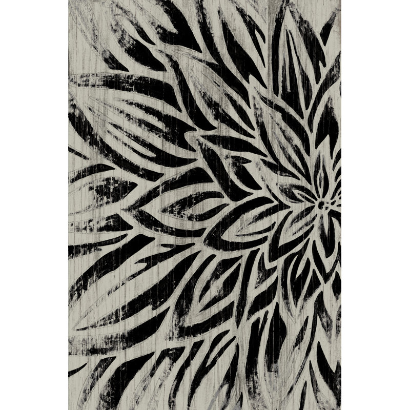 Barnwood Bloom I - Painting Print, Wrapped Canvas, 46cm H x 30cm W