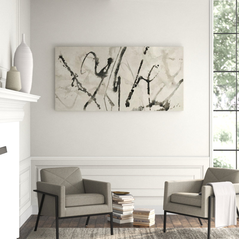 Rapport Print by FORM Design Studio, 40" H x 80" W x 1.5" D, Image Brush Gel