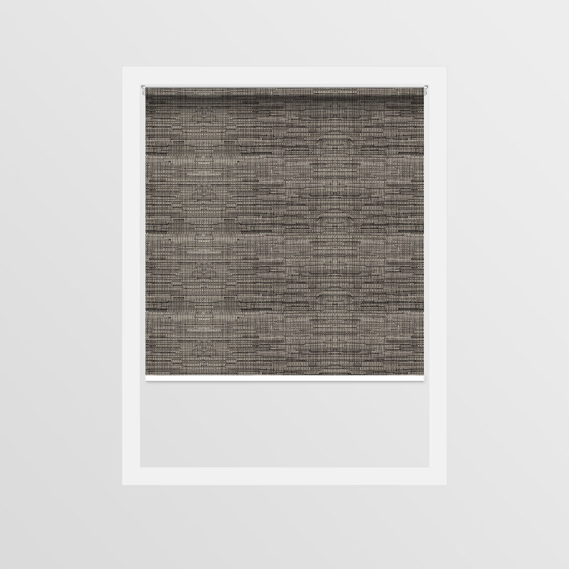 Rideau roulant transparent gris, Brun, 74"W x 48"L