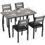 Ensemble de table de salle à manger pour 4, 5 pièces ensemble de table de cuisine et chaises-1894646798-1894646799