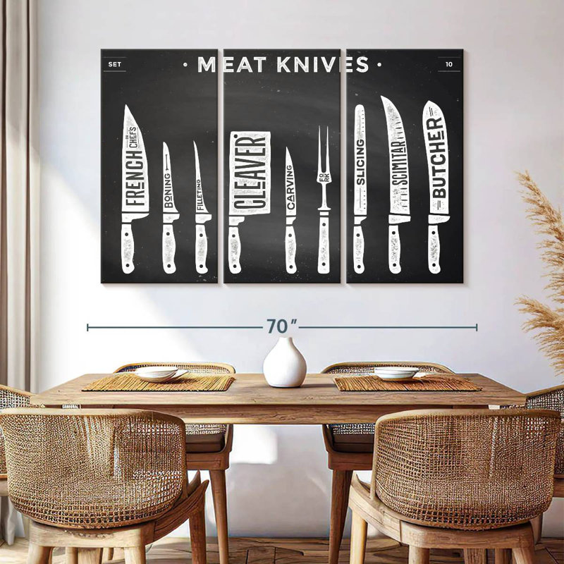 Senne Kitchen Utensils Knife Set, 42" H x 65" W