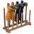 6-Pair Solid Wood Inverted Boot Rack -1280976370