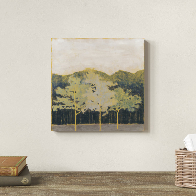 Forêt d'émeraude II, H 12 po x l 12 po x P 1,25 po