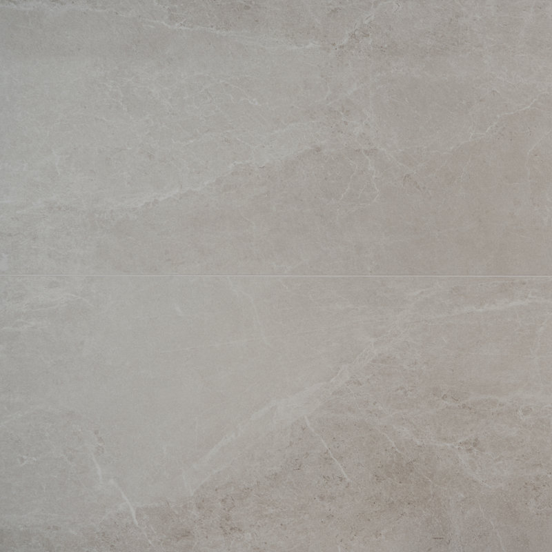 Limetech 23,62 po X 47,24 po Carreau de plancher et de mur en porcelaine matte (15,49 pieds carrés / caisse), Blanc craie