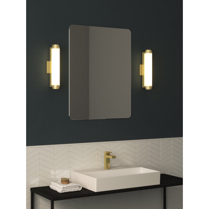 Burlington, 438 Lumens, Matt Gold, 15.75" H x 4.33" W x 4.65" D