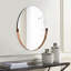 Ames Round Stainless Steel Beveled Mirror-801500185