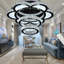 W24 "Big Flower Modern Lustre en cristal 3000-6000K Luminaires de gradation-1865814719