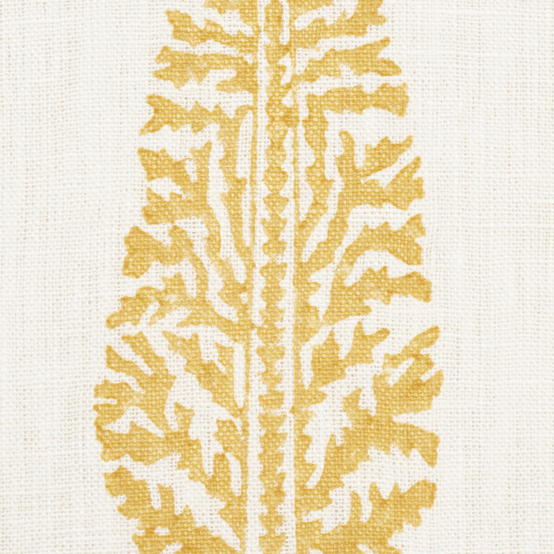 Juniper Block Print Fabric, Yellow