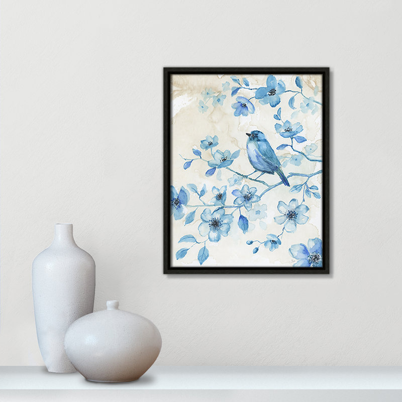 «Bluebird Happiness II» par Nan, Espresso, H 15,5 po x l 12,5 po x P 2 po
