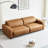 Orange 100% Polyester Modular Sofa cushion Loveseat