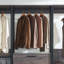 Wood Walk-In Closet System with Powder-Coated Metal Frame & Deep Storage