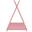 Lit plateforme simple en métal avec structure triangulaire, lit-438446752
