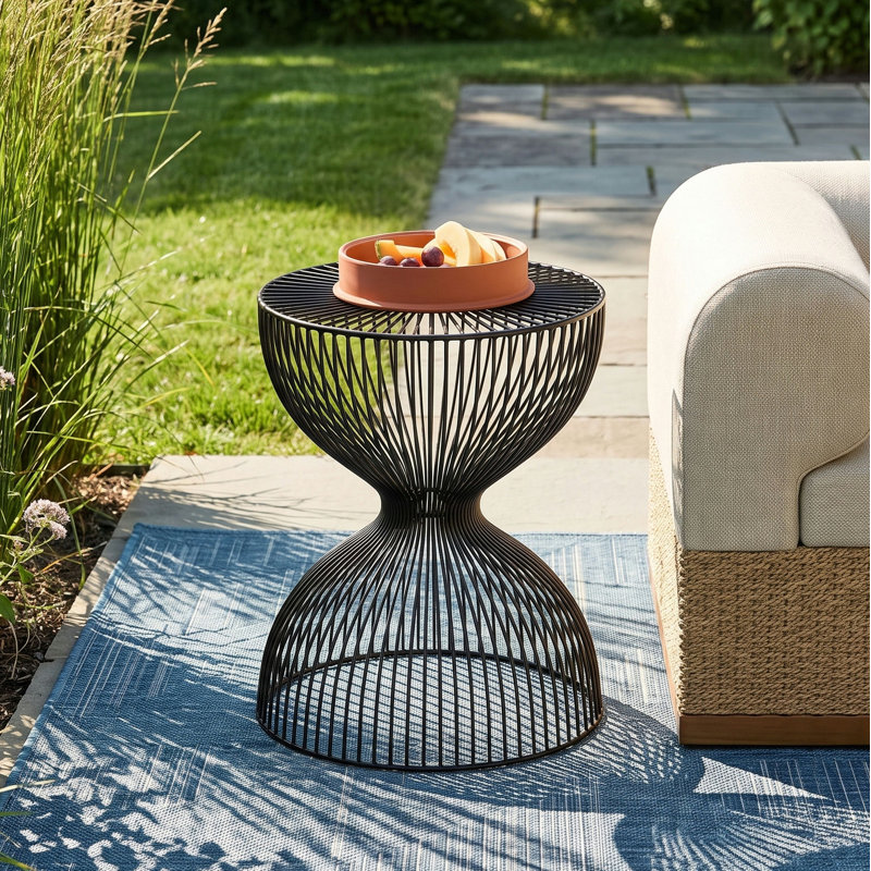 Chalette Round 14.25'' Outdoor Side Table