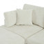 Canapé modulaire 6 pièces avec repose-pieds mobile-133679301