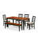 Cleobury  Butterfly Leaf Rubberwood Solid Wood Dining Set