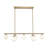 7 - Light Dimmable Glass Bubble Chandelier Sputnik Modern Linear Chandelier