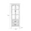 59.25 in. H x 23.62 in. W Solid Wood Display Case