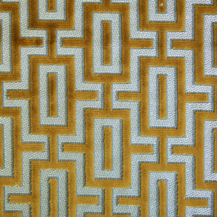 Bergman drapery, upholstery cut velvet fabric
