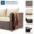 Wicker 4 - Person Modular Patio Conversation Set with Cushions-1610543593