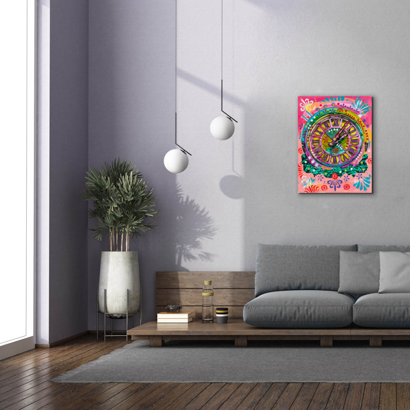  «Grandfather Horloge» par Dean Russo, art mural sur toile, 26 po x 34 po, H 34 po x l 26 po