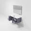 Ensemble de meuble-lavabo simple mural 48 "avec miroir Geneva-1837713671-1757063285