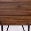Bureau rustique en bois et en fer, style industriel, 18 x 18 x 18, buffet de patio à changement de teinte, variation de teinture