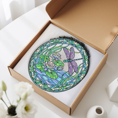 Vitrail Dragonfly Lotus