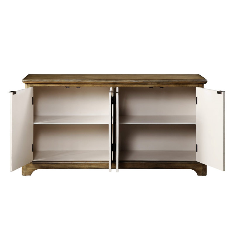 Eletta Transitional 60"L Rectangular Console Table in Oak