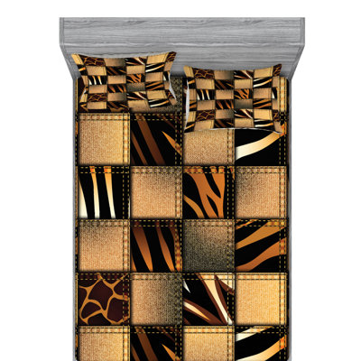 Microfiber Patchwork Sheet Set