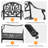 Black Aluminum Outdoor Stackable Dining Armchair (Set Of 2)