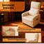 Fauteuil inclinable électrique, avec massage et chaleur-1017289245