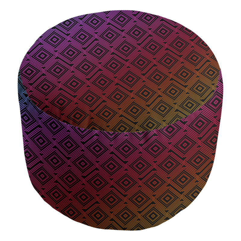 Repose-pieds Avicia, Violet / rose foncé / vert