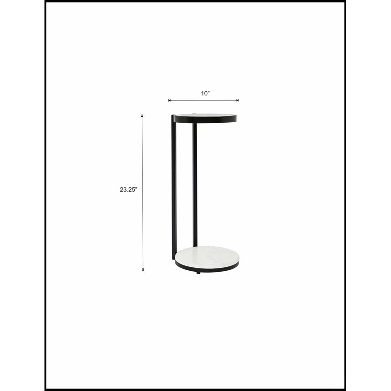 Table à boissons moderne avec plateau en verre transparent et base en marbre blanc, parfaite pour un décor de salon élégant et un design peu encombrant.
