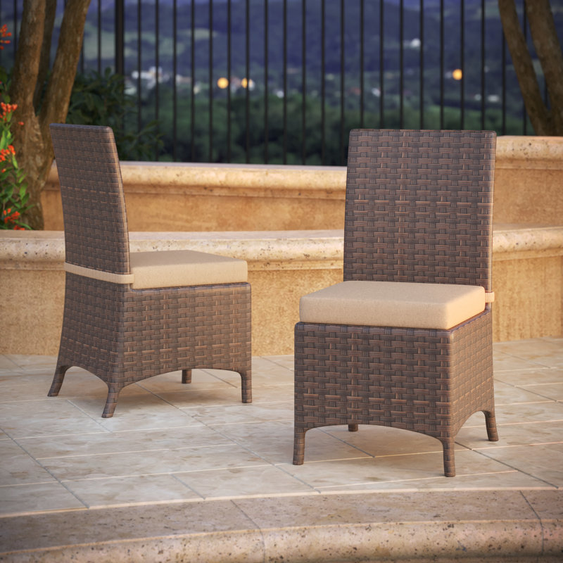 Sunbrella® Indoor/Outdoor Dining Chair Cushion, Antique Beige Sunbrella® Canvas