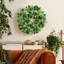 Couronne de verdure eucalyptus - vert - couronne artificielle avec baies pour porte d'entrée, intérieur / extérieur, décoration de maison de campagne toutes saisons
