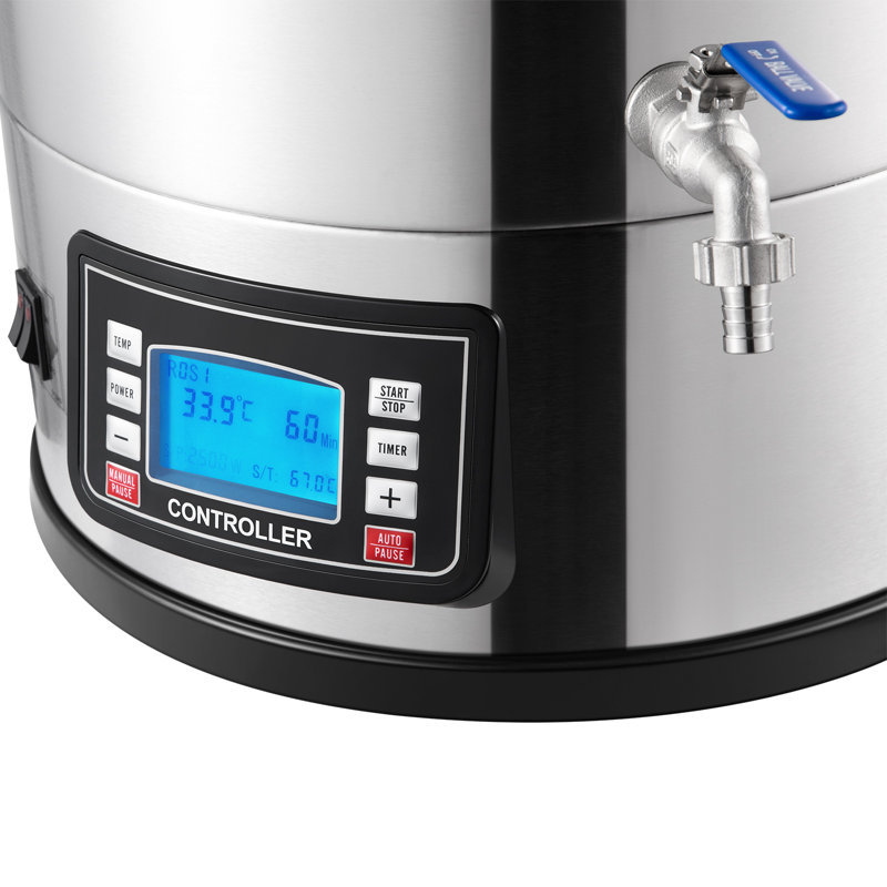 VEVOR 9.2 Gal Stainless Steel Electric Brewing System with LCD Panel