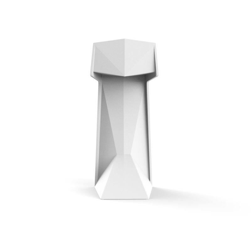 Voxel 28.25” Patio Bar Stool, White
