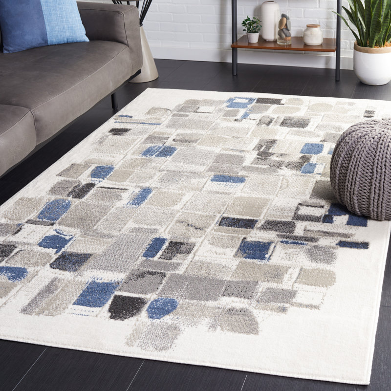 Nagelly Performance Abstract Rug, Rectangle 5'3" x 7'8"