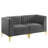 Triumph Channel Tufted Performance Velvet Loveseat-136426188